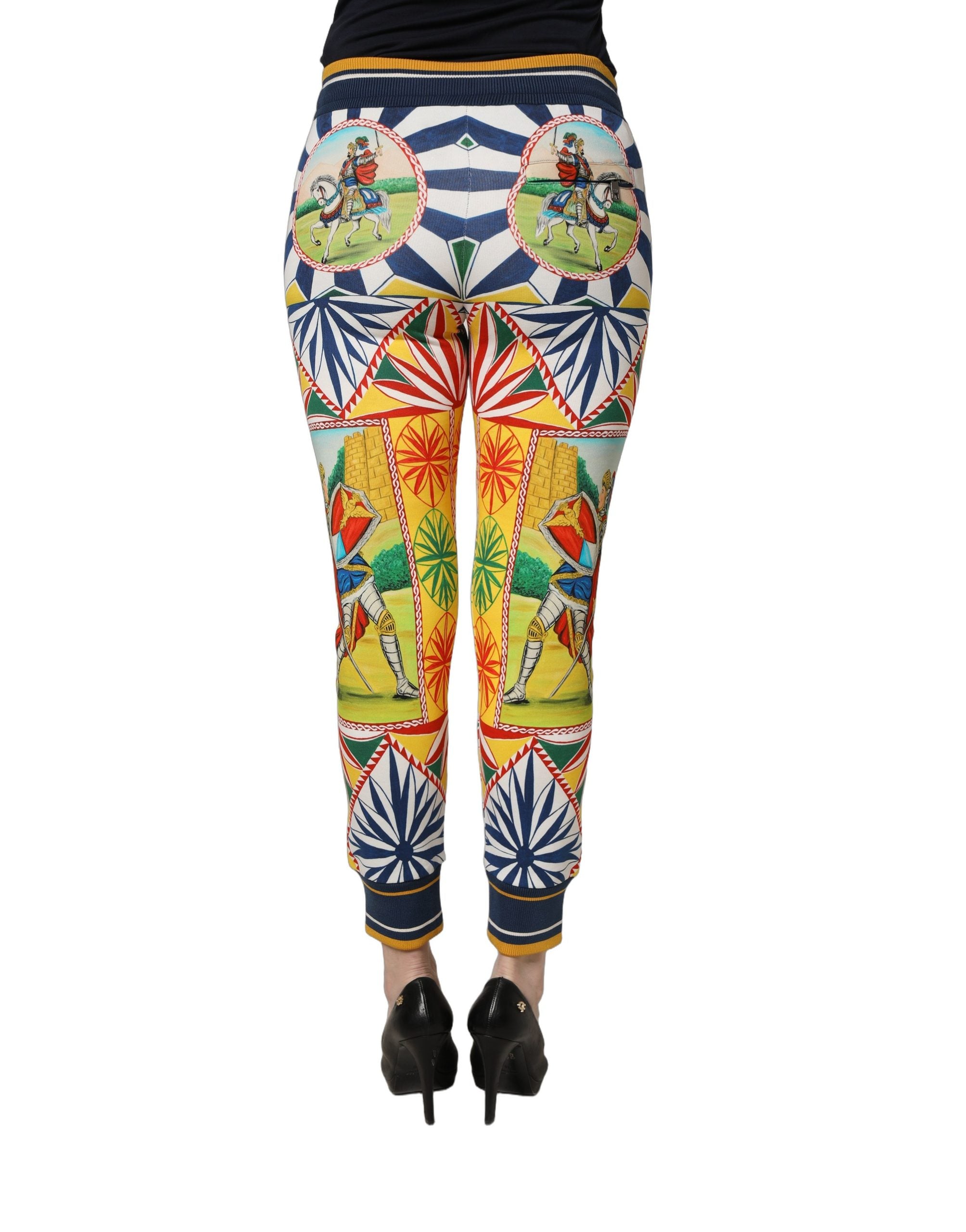 Dolce & Gabbana Mehrfarbige Siciliano Saretto Jogginghose