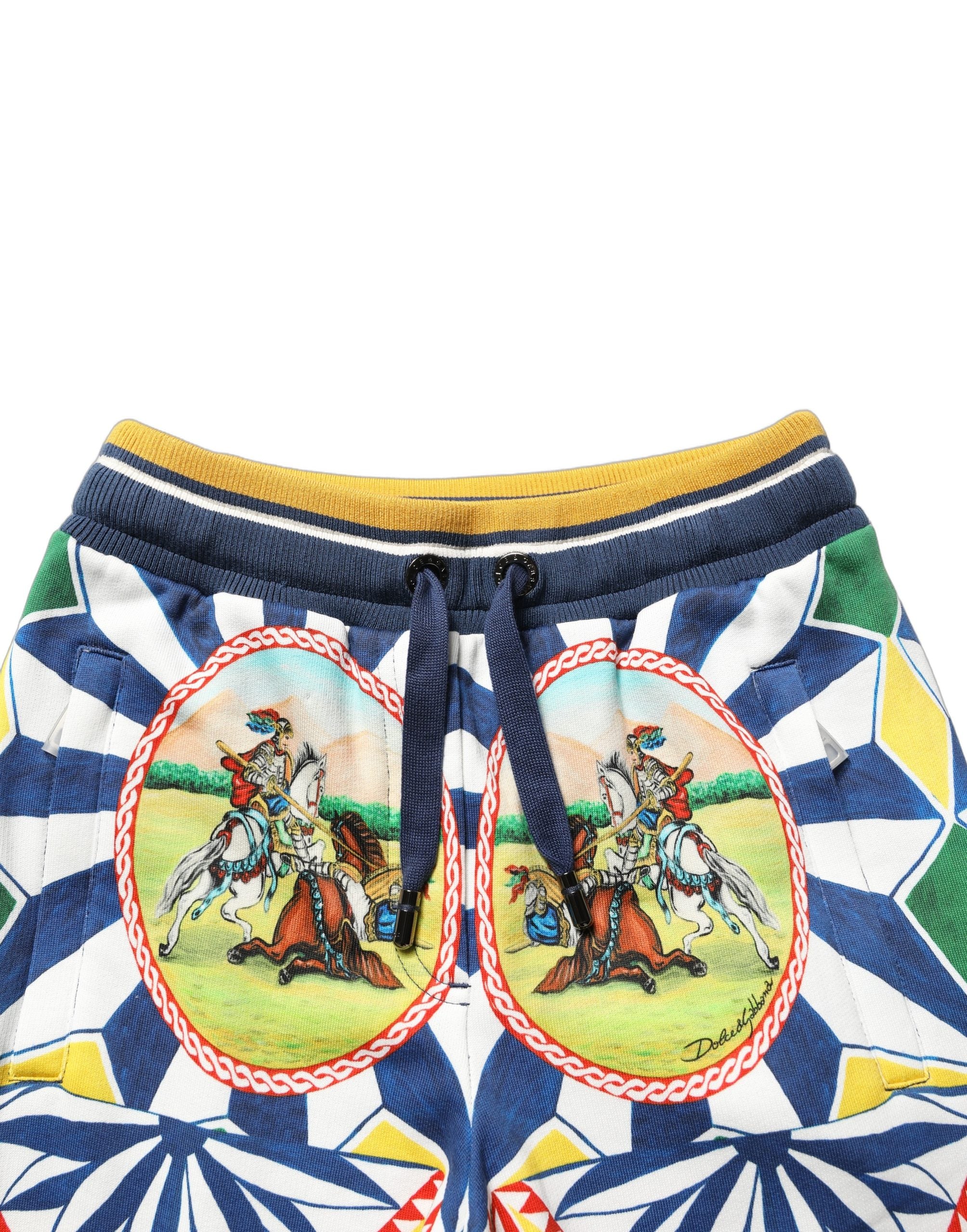Dolce & Gabbana Mehrfarbige Siciliano Saretto Jogginghose