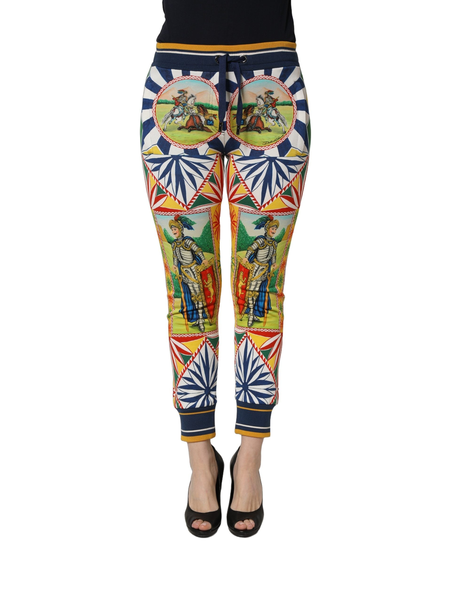 Dolce & Gabbana Mehrfarbige Siciliano Saretto Jogginghose