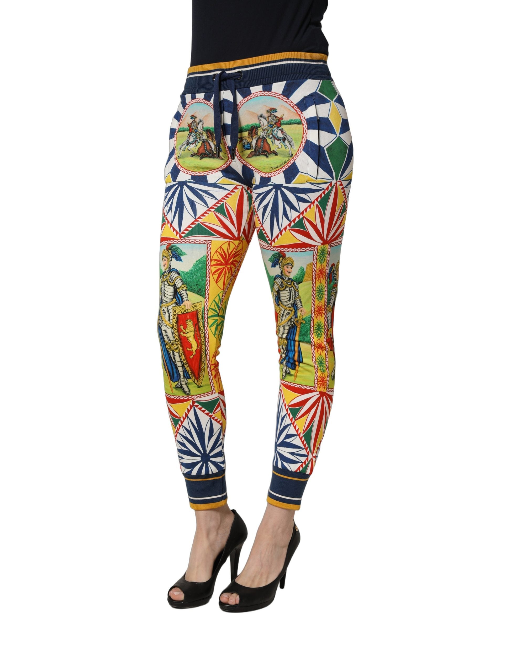 Dolce & Gabbana Mehrfarbige Siciliano Saretto Jogginghose