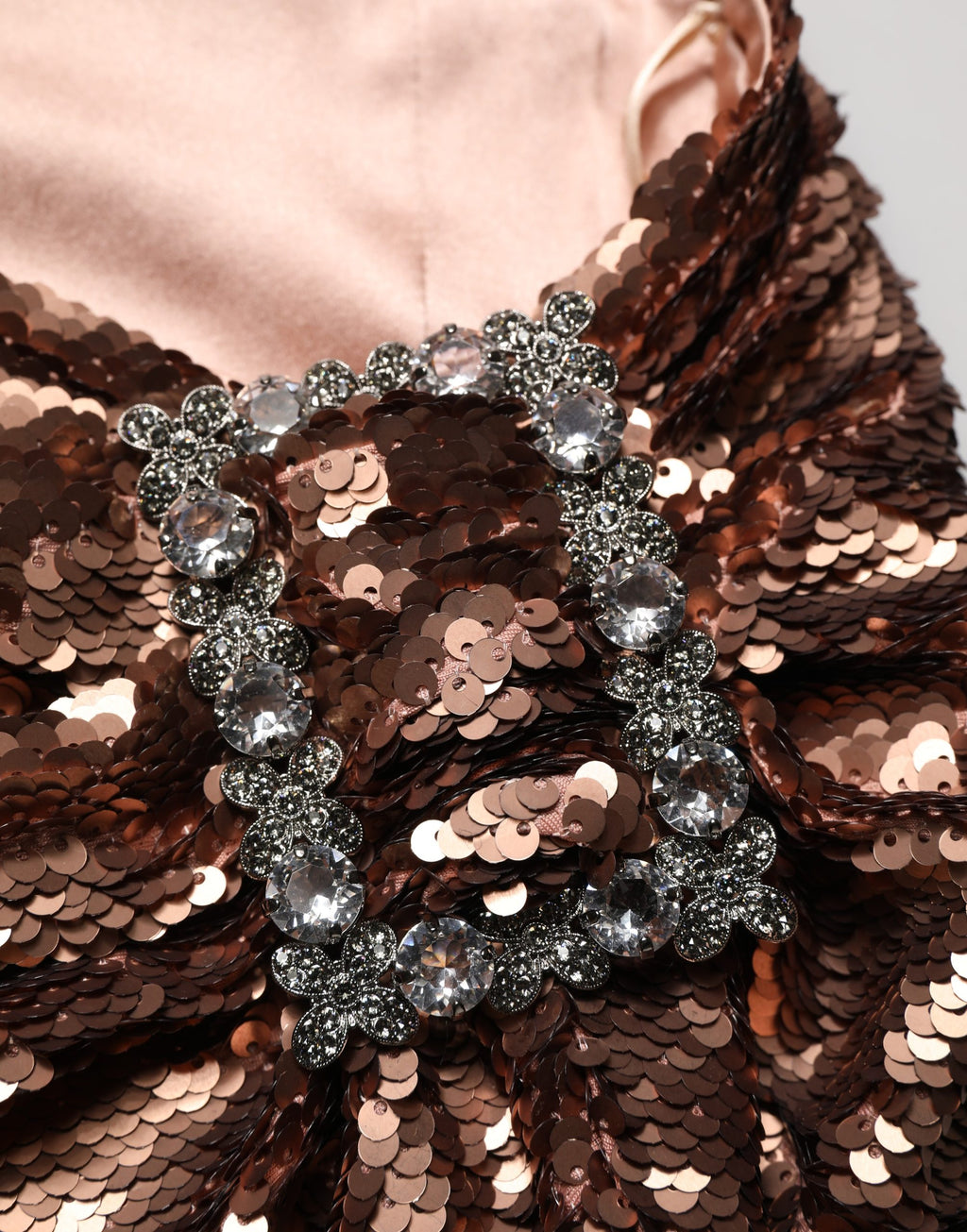 Dolce & Gabbana Maxi-Rock mit Rosen-Gold-Verzierungen und Pailletten