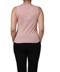 Dolce & Gabbana Pink Sleeveless Cashmere Knitted Tank Top
