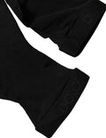 Dolce & Gabbana Schwarze transparente Nylon-Strümpfe bis zum Oberschenkel