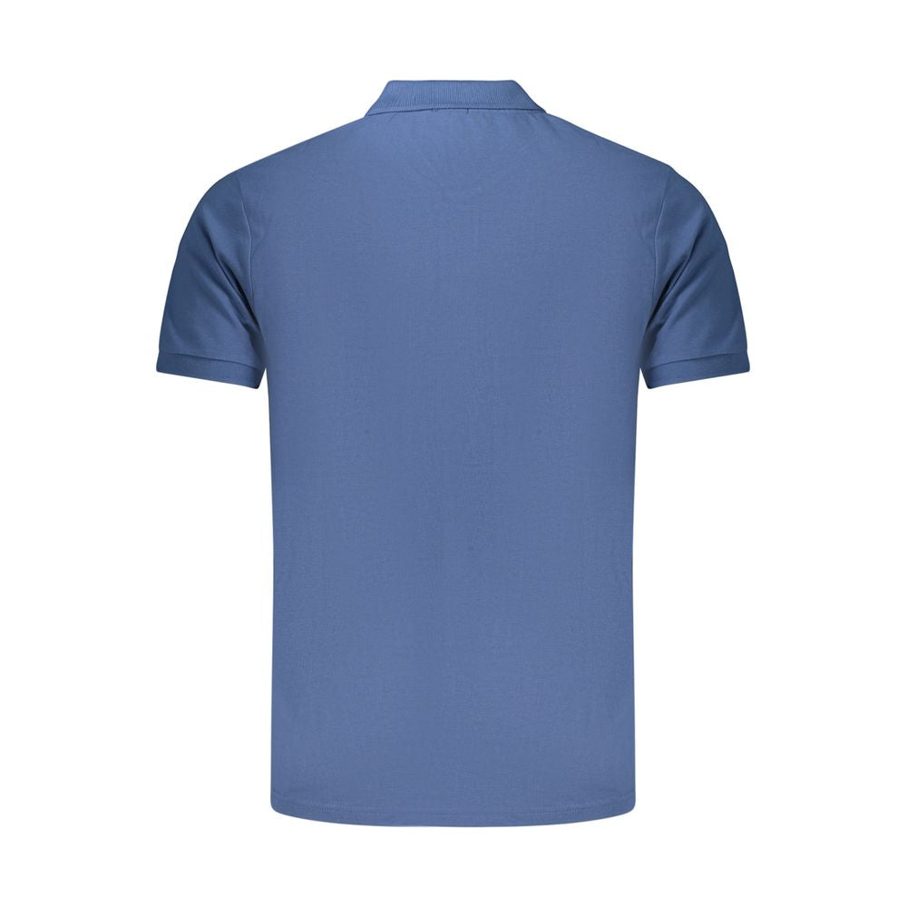 Rifle Blaues Baumwoll-Poloshirt für Herren