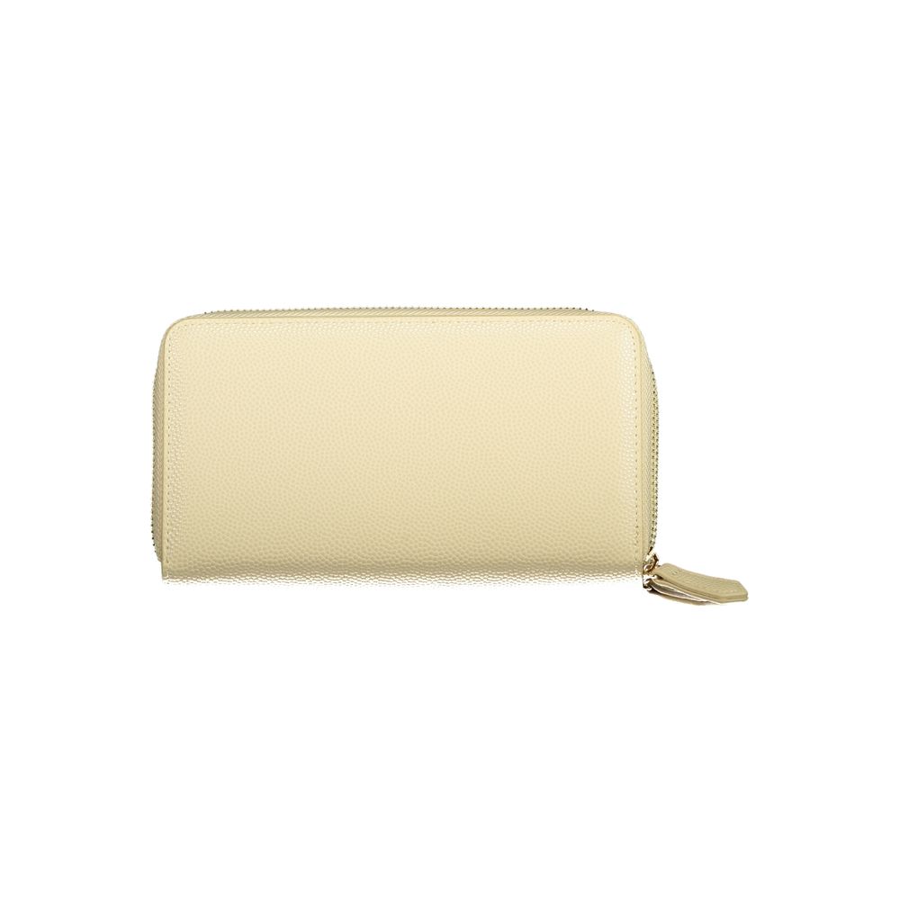 Mario Valentino Beige Polyurethane Damen Geldbörse