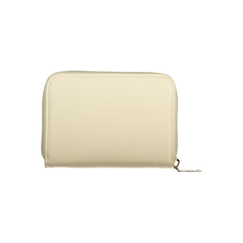 Mario Valentino Beige Polyurethane Damen Geldbörse
