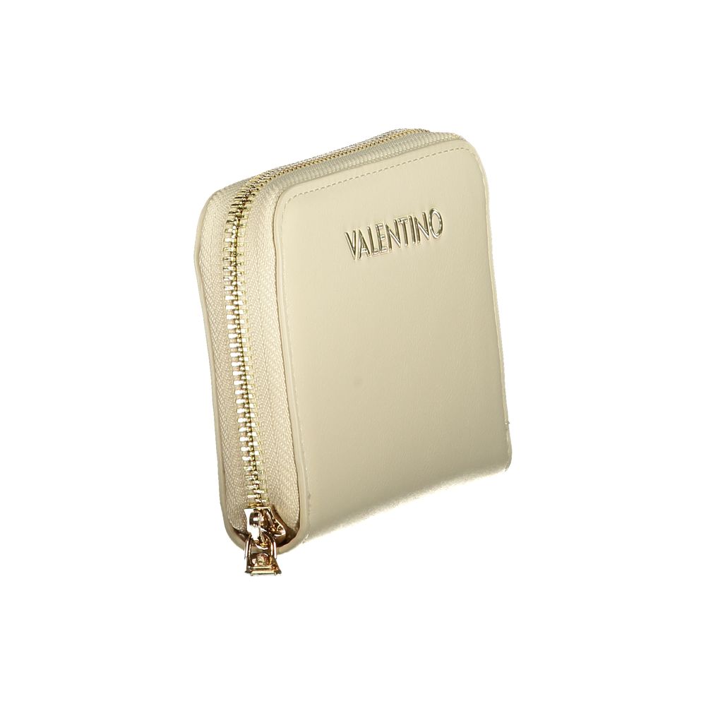 Mario Valentino Beige Polyurethane Damen Geldbörse