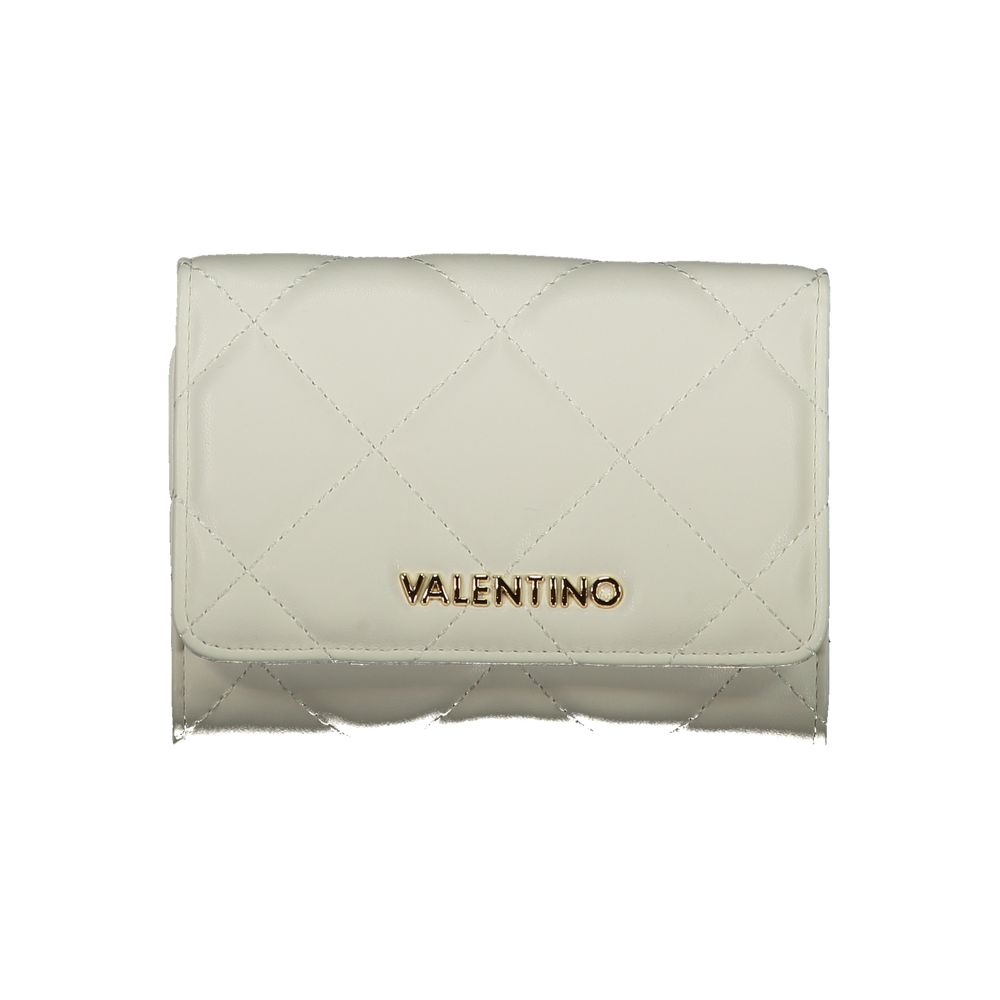 Mario Valentino Weiße Damen Geldbörse aus Polyurethan