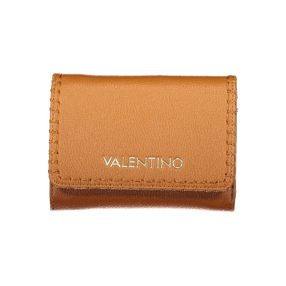 Mario Valentino Damen-Portemonnaie aus braunem Polyurethan