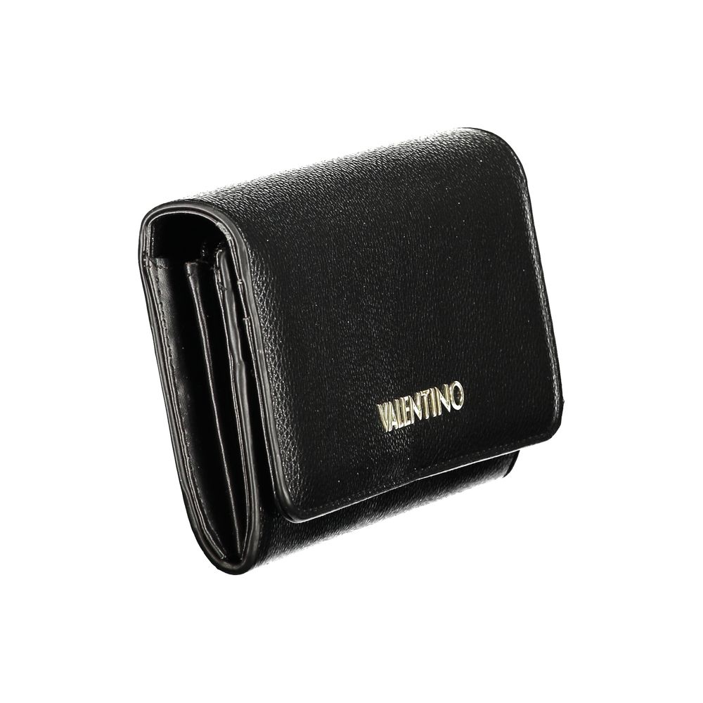 Mario Valentino Schwarze Damen Geldbörse aus Polyurethan