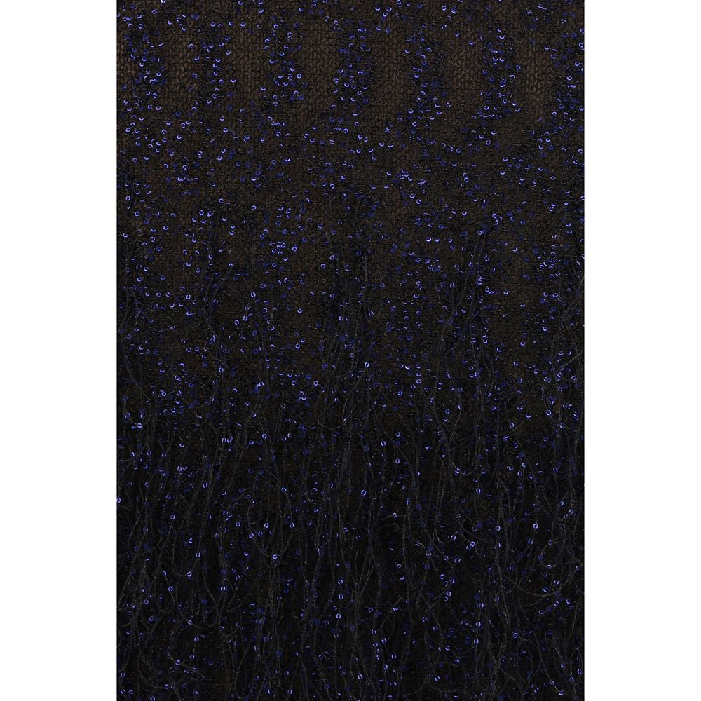 Giorgio Armani Blaues Polyamid-Cocktailkleid