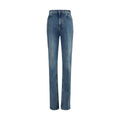 Balenciaga Blaue High-Waist Jeans aus Baumwolle