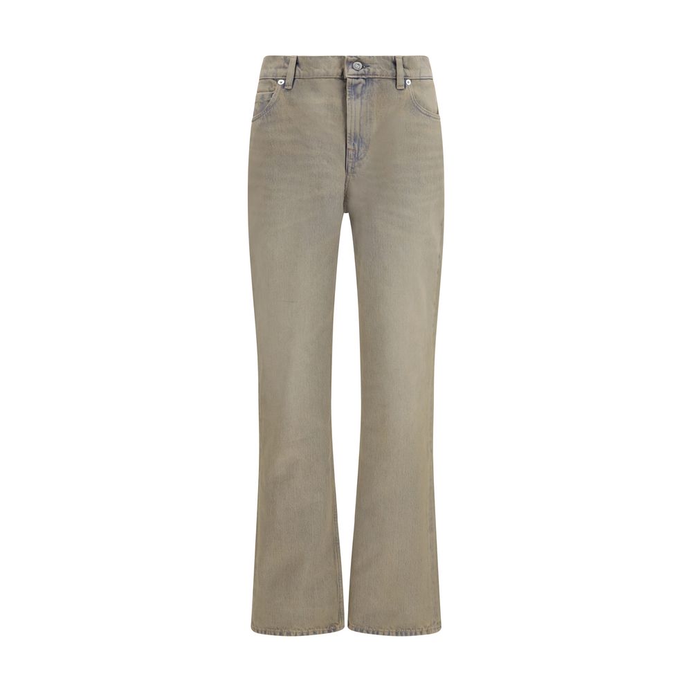 Our Legacy Zweifarbige Bootcut-Jeans aus Baumwolle