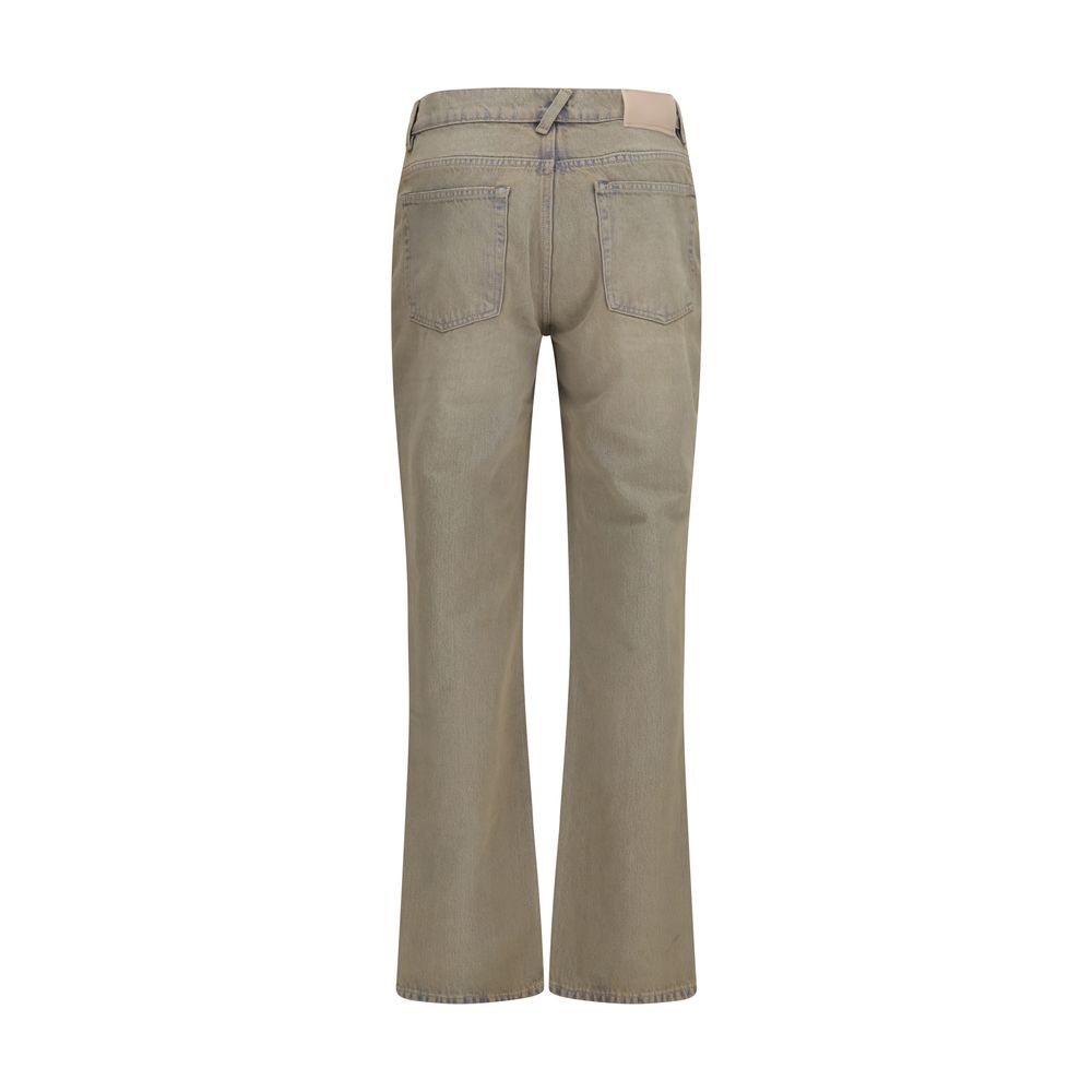 Our Legacy Zweifarbige Bootcut-Jeans aus Baumwolle