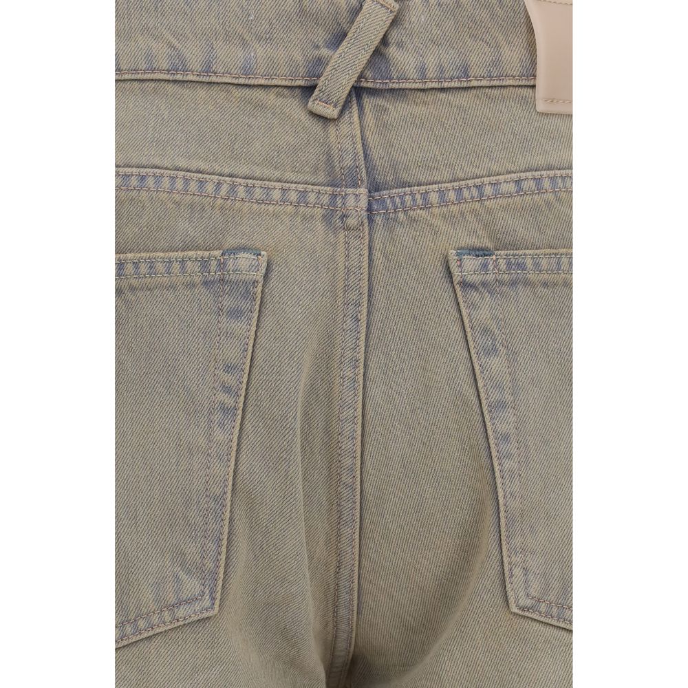Our Legacy Zweifarbige Bootcut-Jeans aus Baumwolle