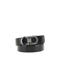 Ferragamo Schwarzer Kalbsleder Bos Taurus Regular Gürtel