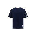 Thom Browne Blaues Baumwoll-T-Shirt