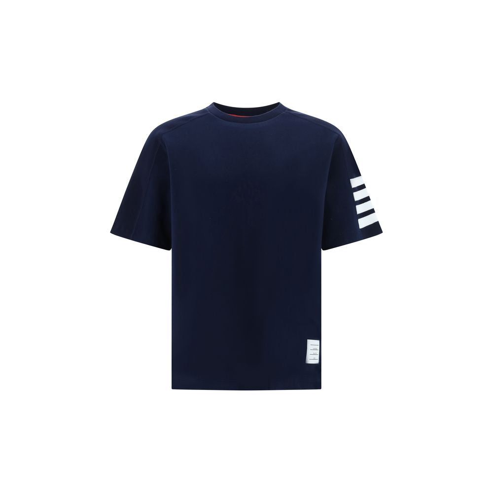 Thom Browne Blaues Baumwoll-T-Shirt