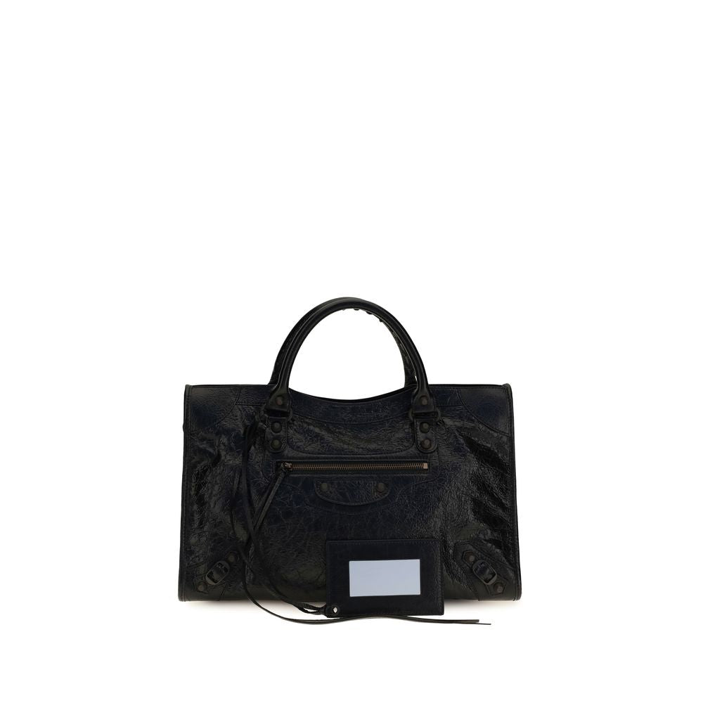 Balenciaga Schwarze Lammleder Schultertasche Ovis Aries Aries