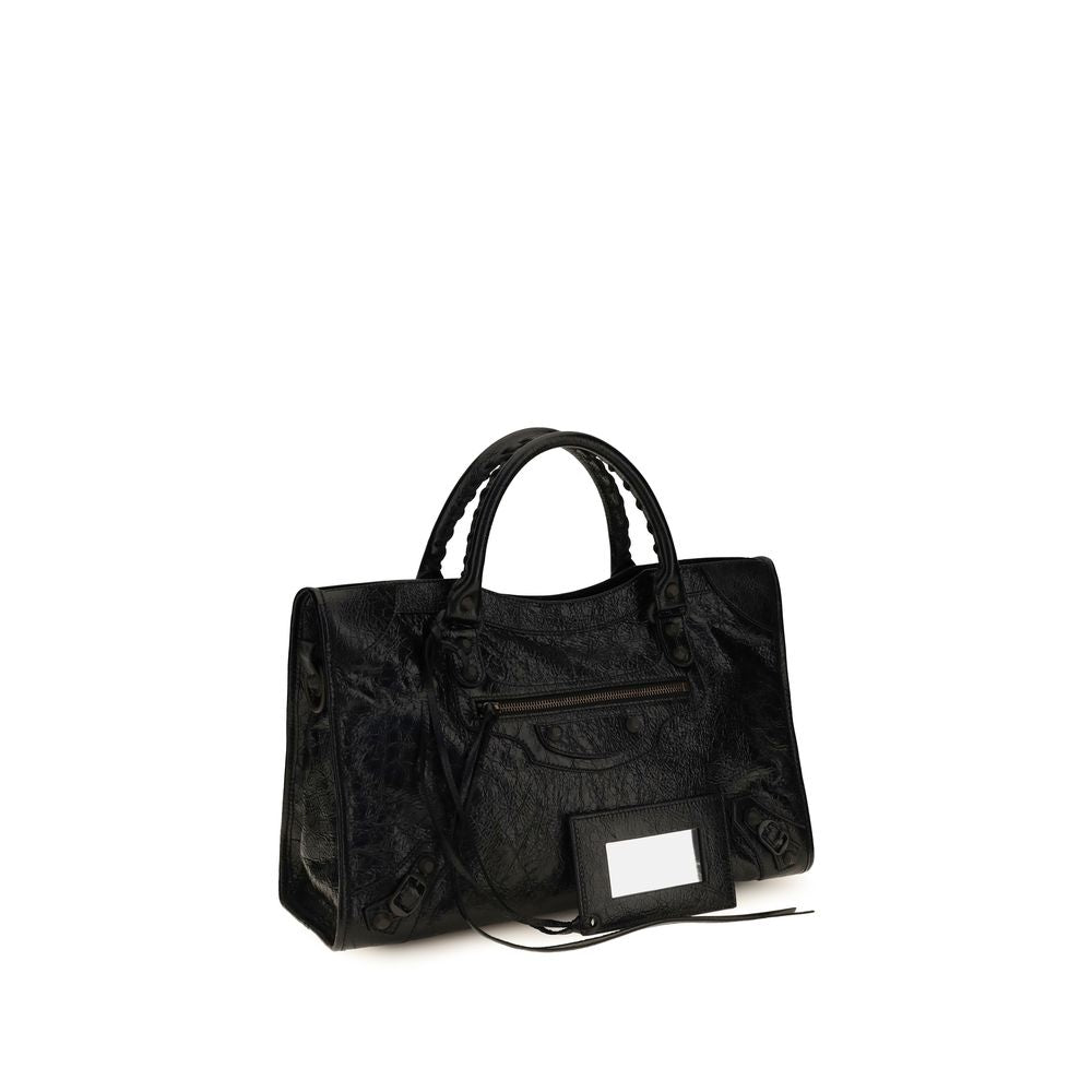 Balenciaga Schwarze Lammleder Schultertasche Ovis Aries Aries