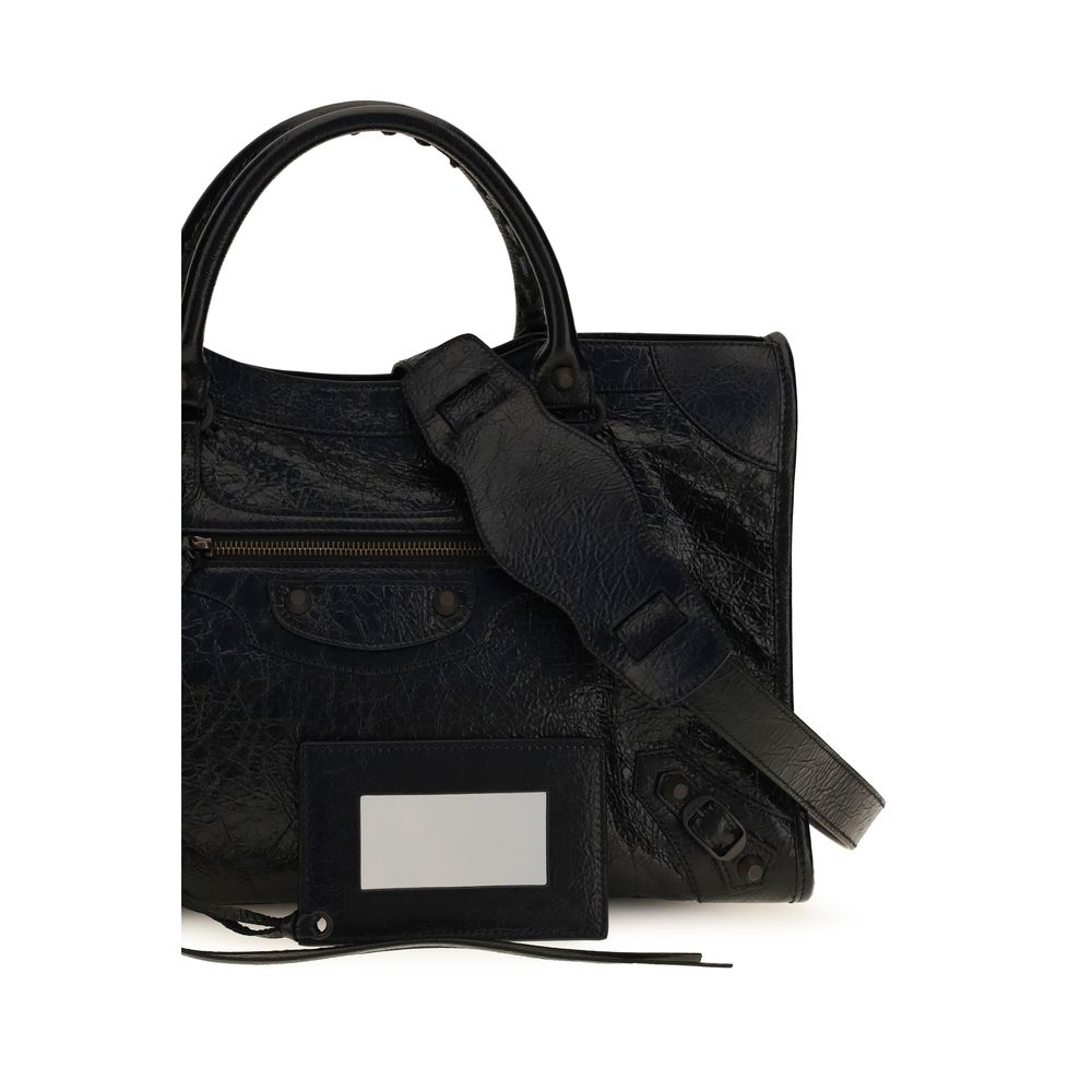 Balenciaga Schwarze Lammleder Schultertasche Ovis Aries Aries