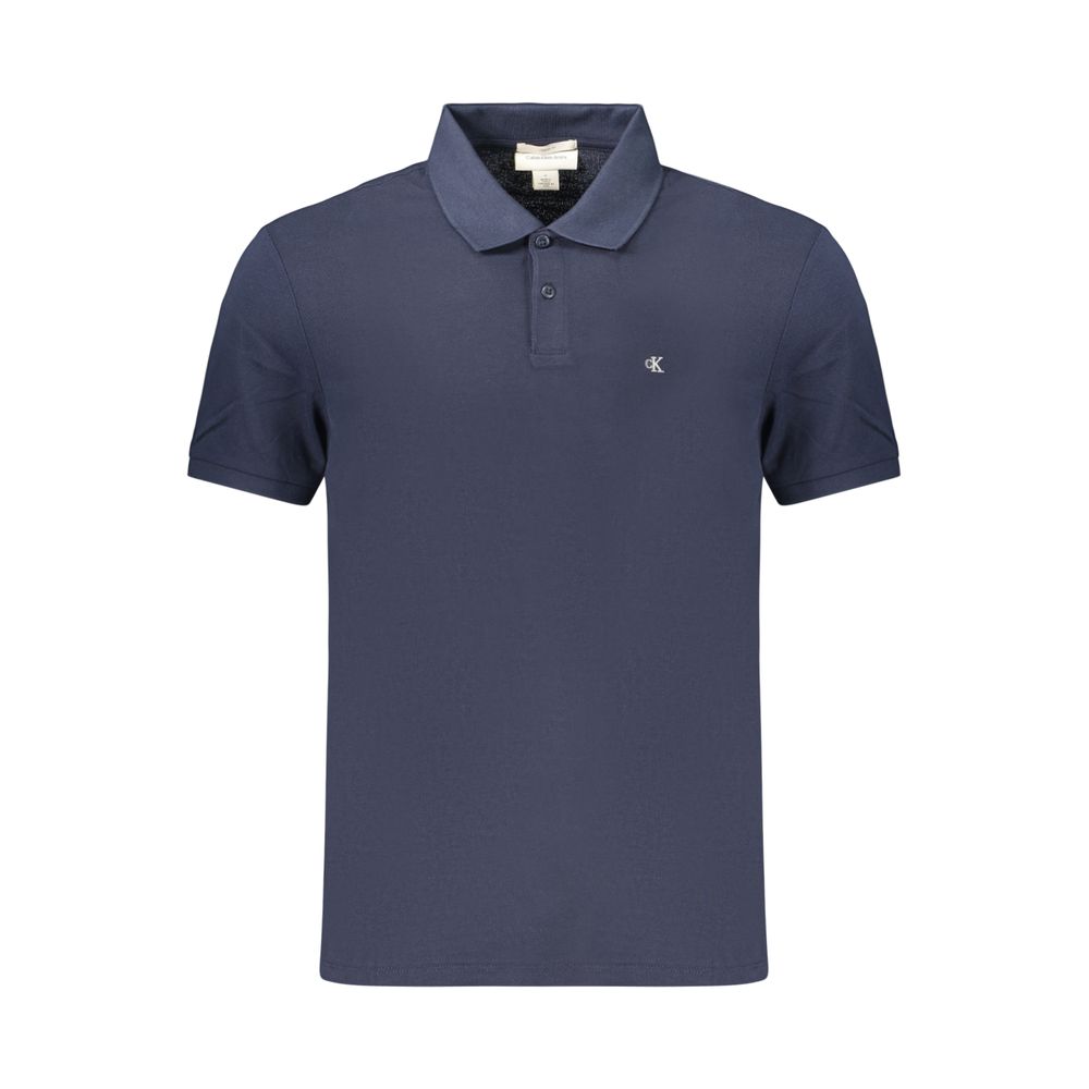 Calvin Klein Blaues Baumwoll-Poloshirt für Herren