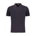 Rifle Blaues Baumwoll-Poloshirt für Herren