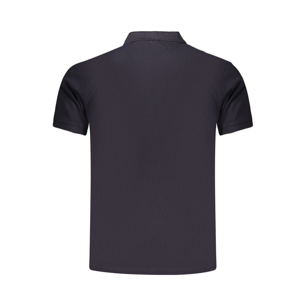 Rifle Blaues Baumwoll-Poloshirt für Herren