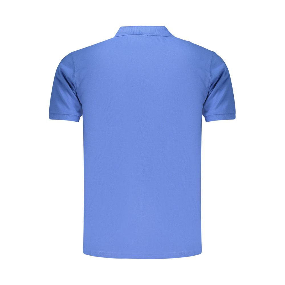 Rifle Blaues Baumwoll-Poloshirt für Herren