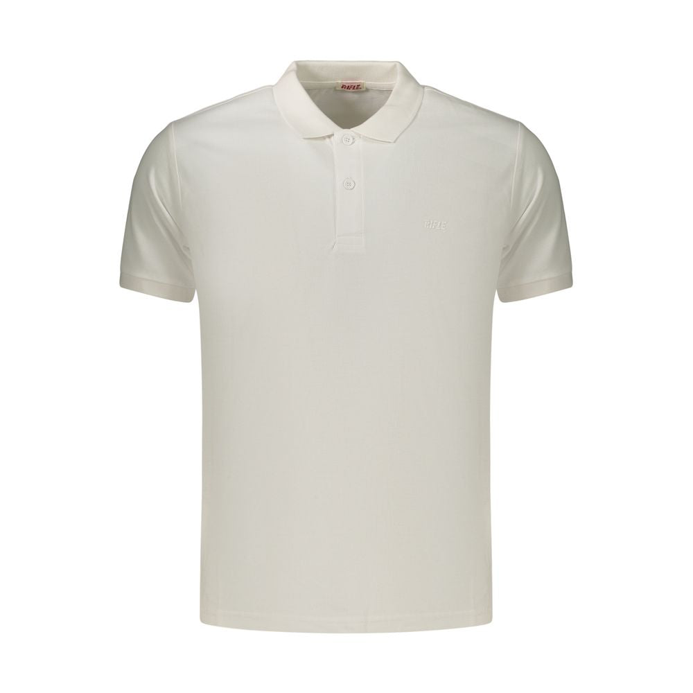 Rifle Weißes Herren-Poloshirt aus Baumwolle