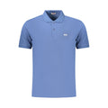 Rifle Blaues Baumwoll-Poloshirt für Herren