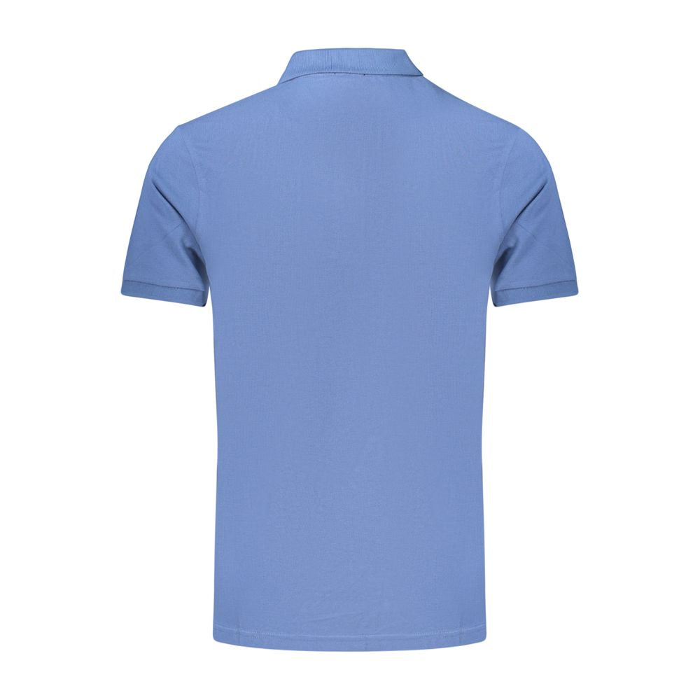 Rifle Blaues Baumwoll-Poloshirt für Herren