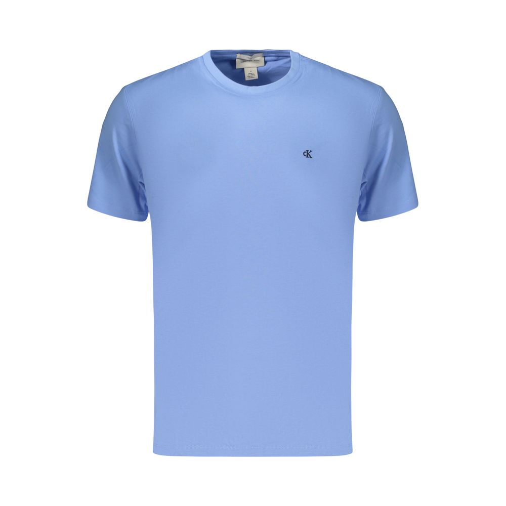 Calvin Klein Azzurro Baumwoll-T-Shirt für Herren