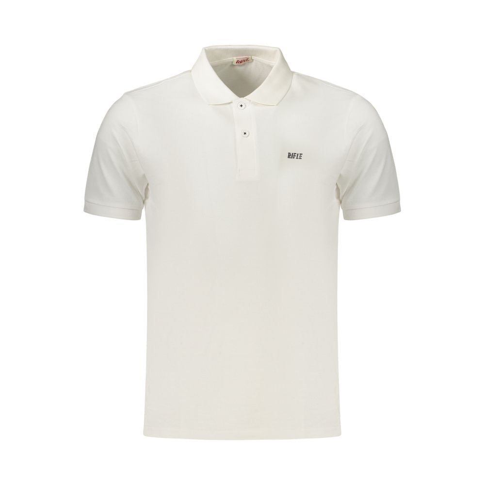 Rifle Bianco Baumwoll-Poloshirt für Herren