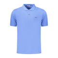 Rifle Blaues Baumwoll-Poloshirt für Herren