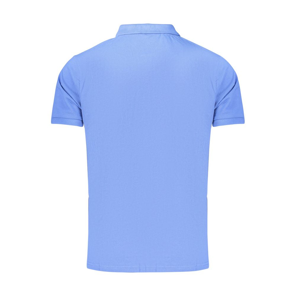 Rifle Blaues Baumwoll-Poloshirt für Herren