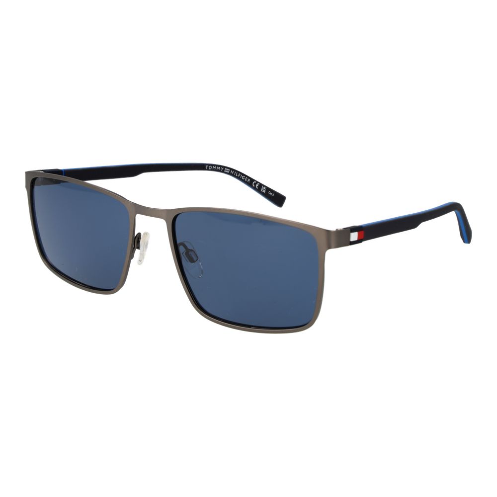 Tommy Hilfiger Graue Sonnenbrille aus Metall