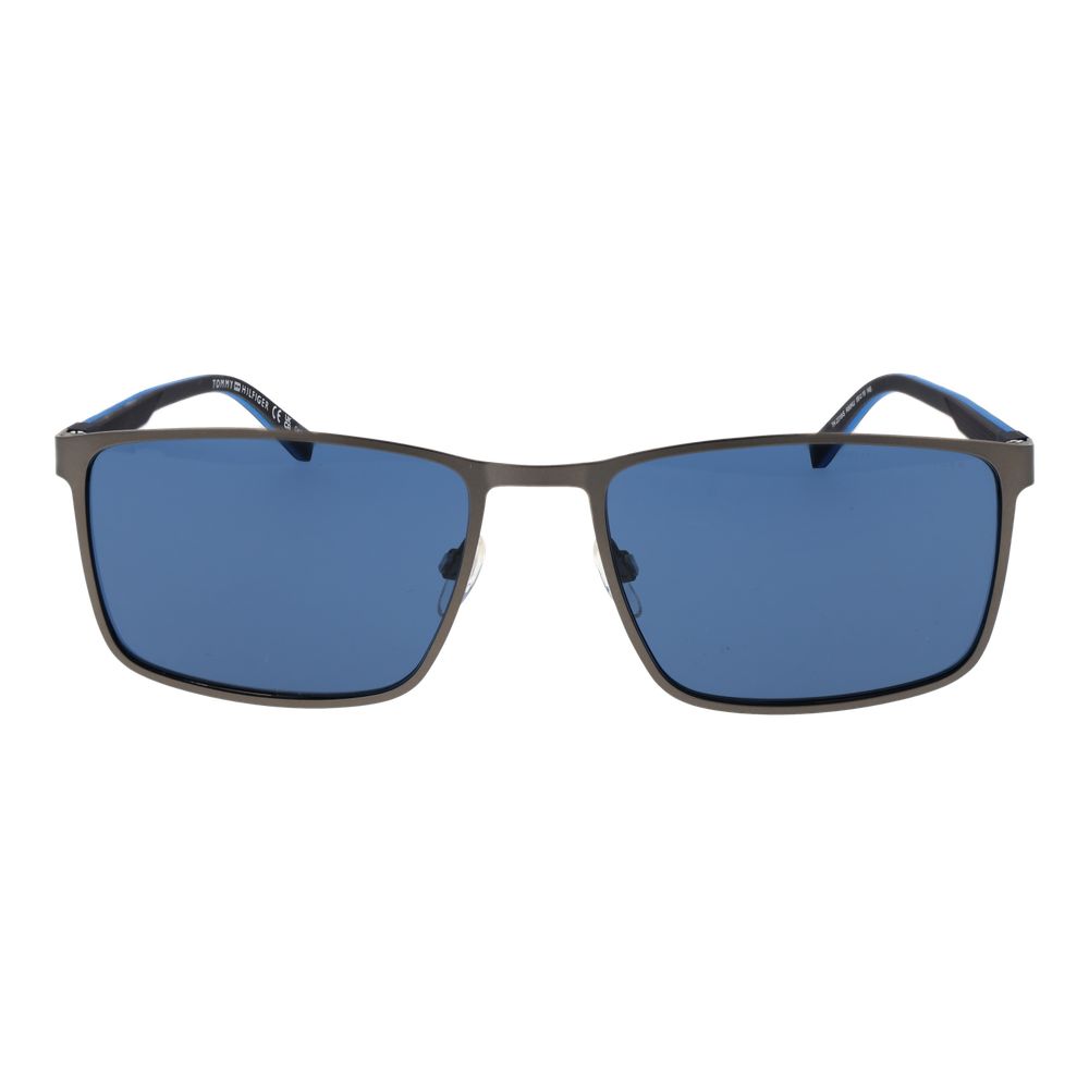 Tommy Hilfiger Graue Sonnenbrille aus Metall