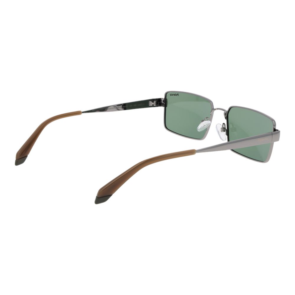 Polaroid Graue Sonnenbrille aus Metall