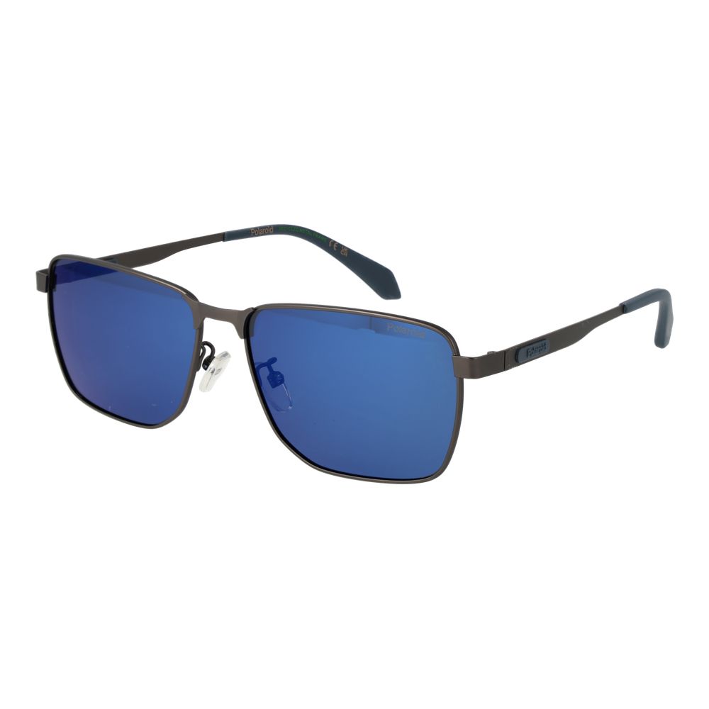 Polaroid Graue Sonnenbrille aus Metall