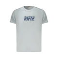 Rifle Hellblaues Herren-T-Shirt aus Baumwolle