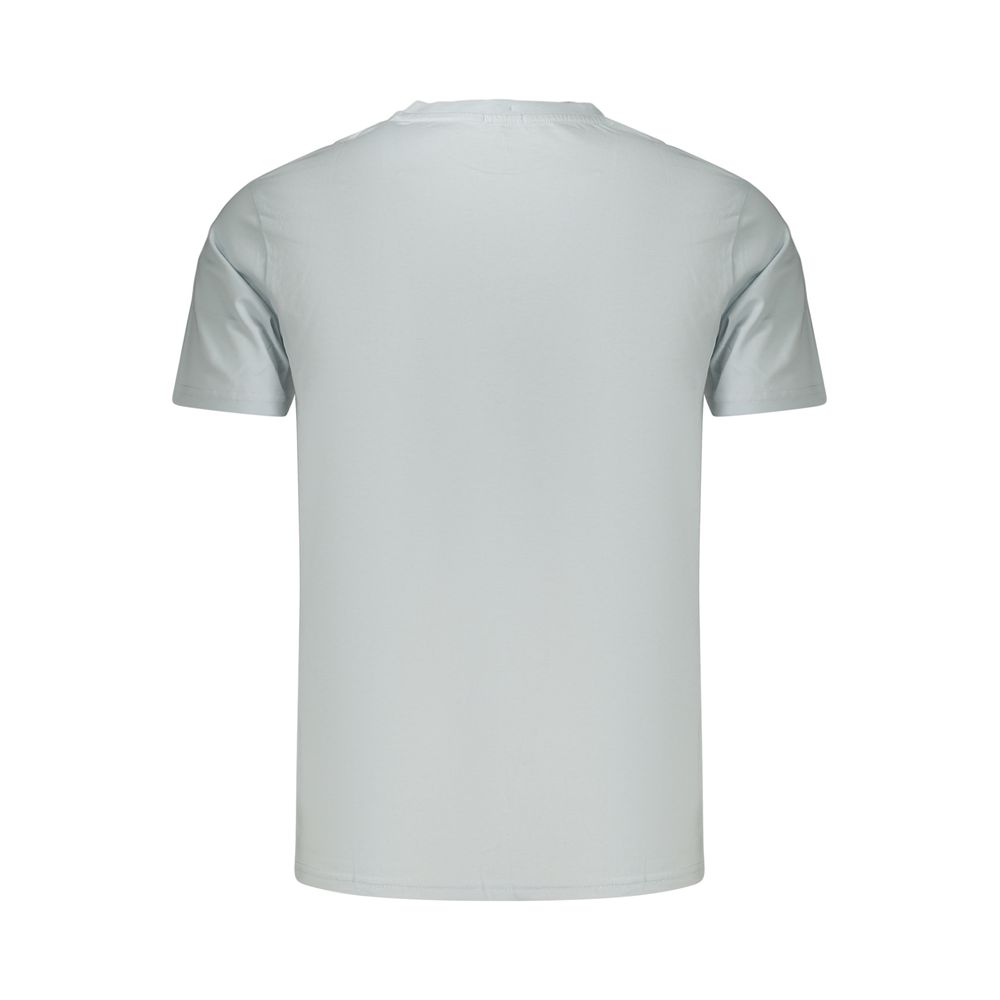 Rifle Hellblaues Herren-T-Shirt aus Baumwolle