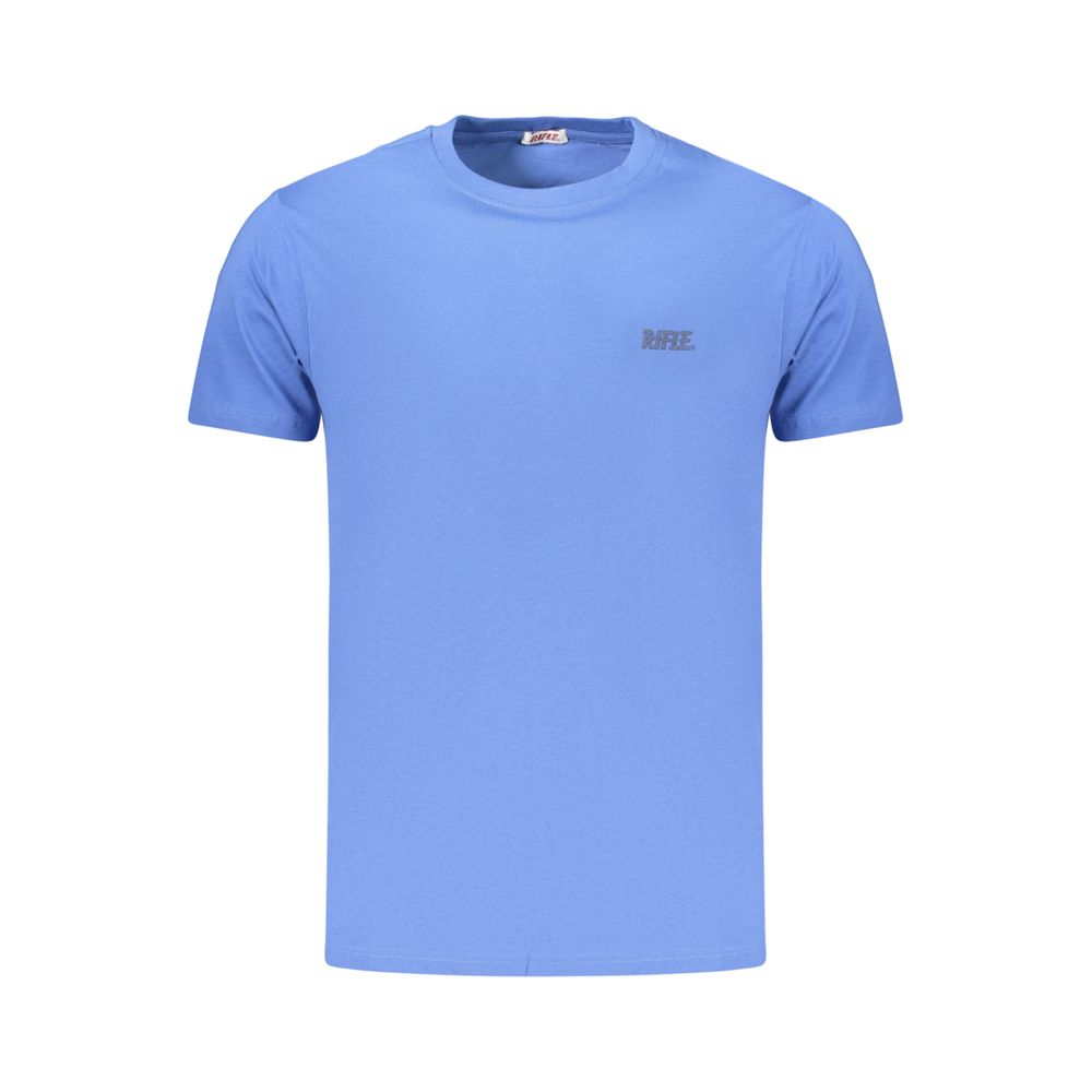 Rifle Blaues Baumwoll-T-Shirt für Herren