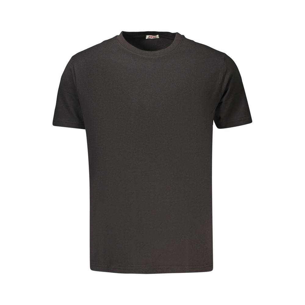 Rifle Schwarzes Baumwoll-T-Shirt für Herren