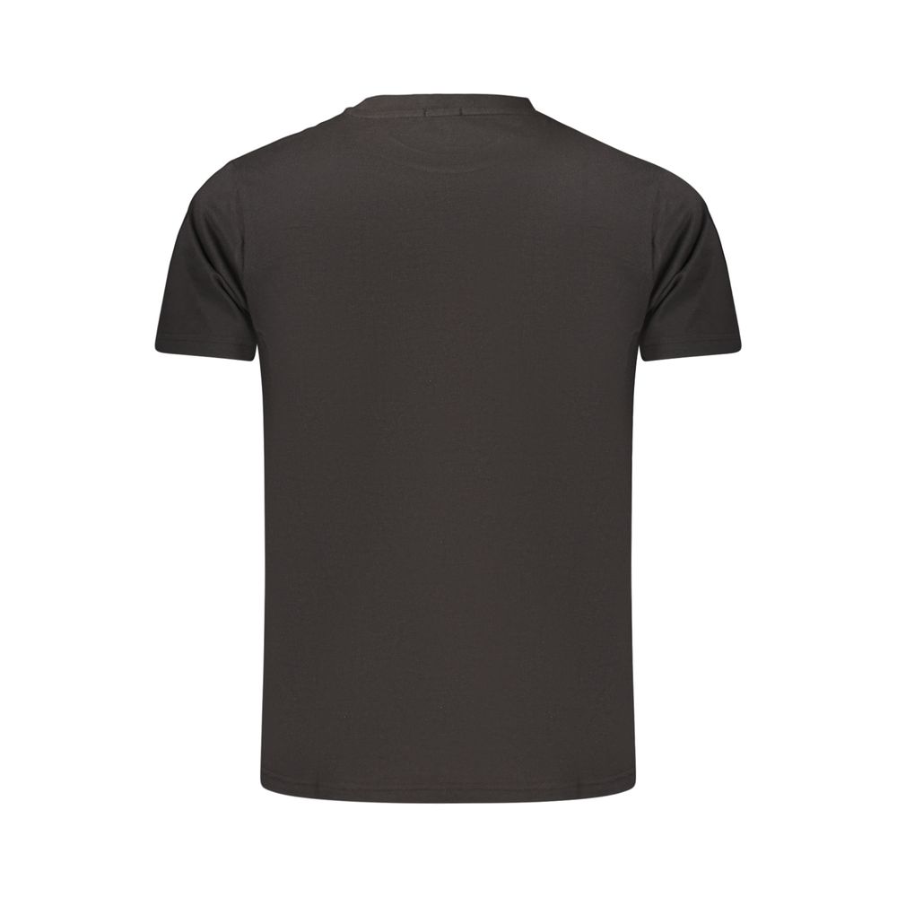 Rifle Schwarzes Baumwoll-T-Shirt für Herren