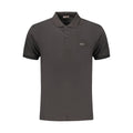 Rifle Schwarzes Herren-Poloshirt aus Baumwolle