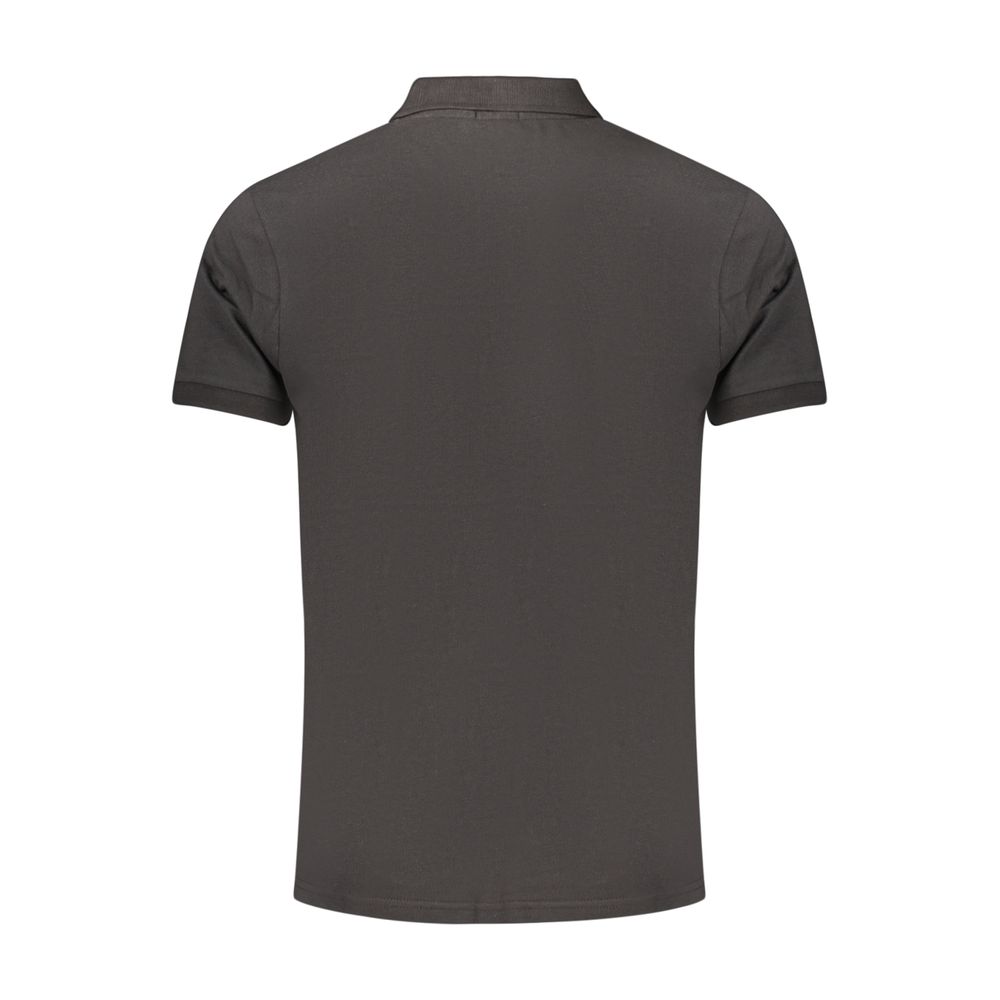 Rifle Schwarzes Herren-Poloshirt aus Baumwolle