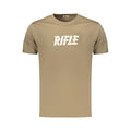 Rifle Braunes Baumwoll-T-Shirt für Herren