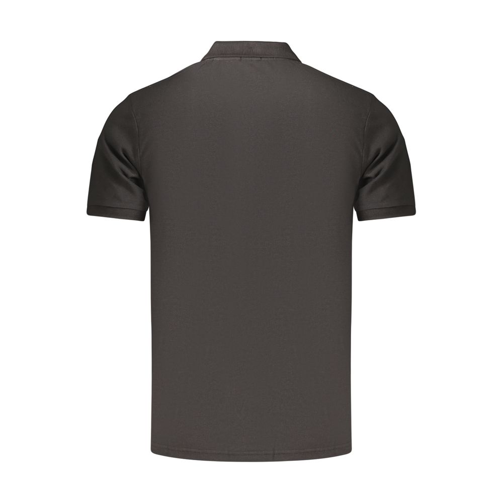Rifle Schwarzes Baumwoll-Poloshirt für Herren