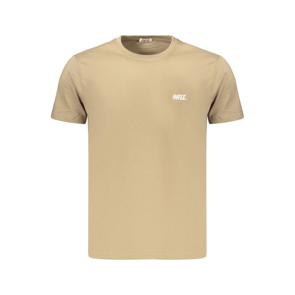 Rifle Braunes Baumwoll-T-Shirt für Herren